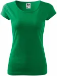 Ženska majica s vrlo kratkim rukavima, trava zelena