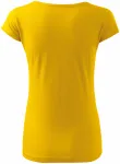 Ženska majica s vrlo kratkim rukavima, žuta boja