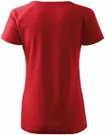 Ženska majica slim fit s rukavom od reglana, crvena