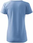 Ženska majica slim fit s rukavom od reglana, plavo nebo