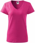Ženska majica slim fit s rukavom od reglana, ružičasta