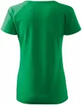 Ženska majica slim fit s rukavom od reglana, trava zelena