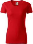 Ženska majica, teksturirani organski pamuk, crvena