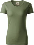 Ženska majica, teksturirani organski pamuk, khaki