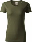 Ženska majica, teksturirani organski pamuk, military