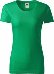 Ženska majica, teksturirani organski pamuk, trava zelena