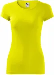 Ženska majica uskog kroja, limun žuto
