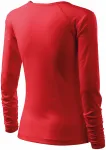 Ženska majica uskog kroja, V izrez, crvena