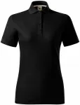 Ženska polo majica od organskog pamuka, crno