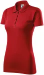 Ženska polo majica slim fit, crvena