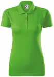 Ženska polo majica slim fit, jabuka zelena
