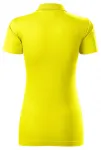 Ženska polo majica slim fit, limun žuto