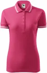 Ženska polo majica u kontrastu, ružičasta