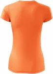 Ženska sportska majica, neonska mandarina