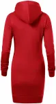 Ženska sweatshirt haljina, crvena