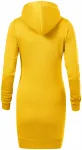 Ženska sweatshirt haljina, žuta boja