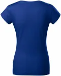 Ženska tanka majica kratkog kroja s okruglim izrezom, kraljevski plava