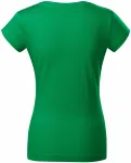 Ženska tanka majica kratkog kroja s okruglim izrezom, trava zelena