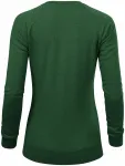 Ženski jednostavni pulover, boca zeleni mramor