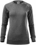 Ženski jednostavni pulover, crni mramor