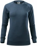 Ženski jednostavni pulover, tamni traper mramor